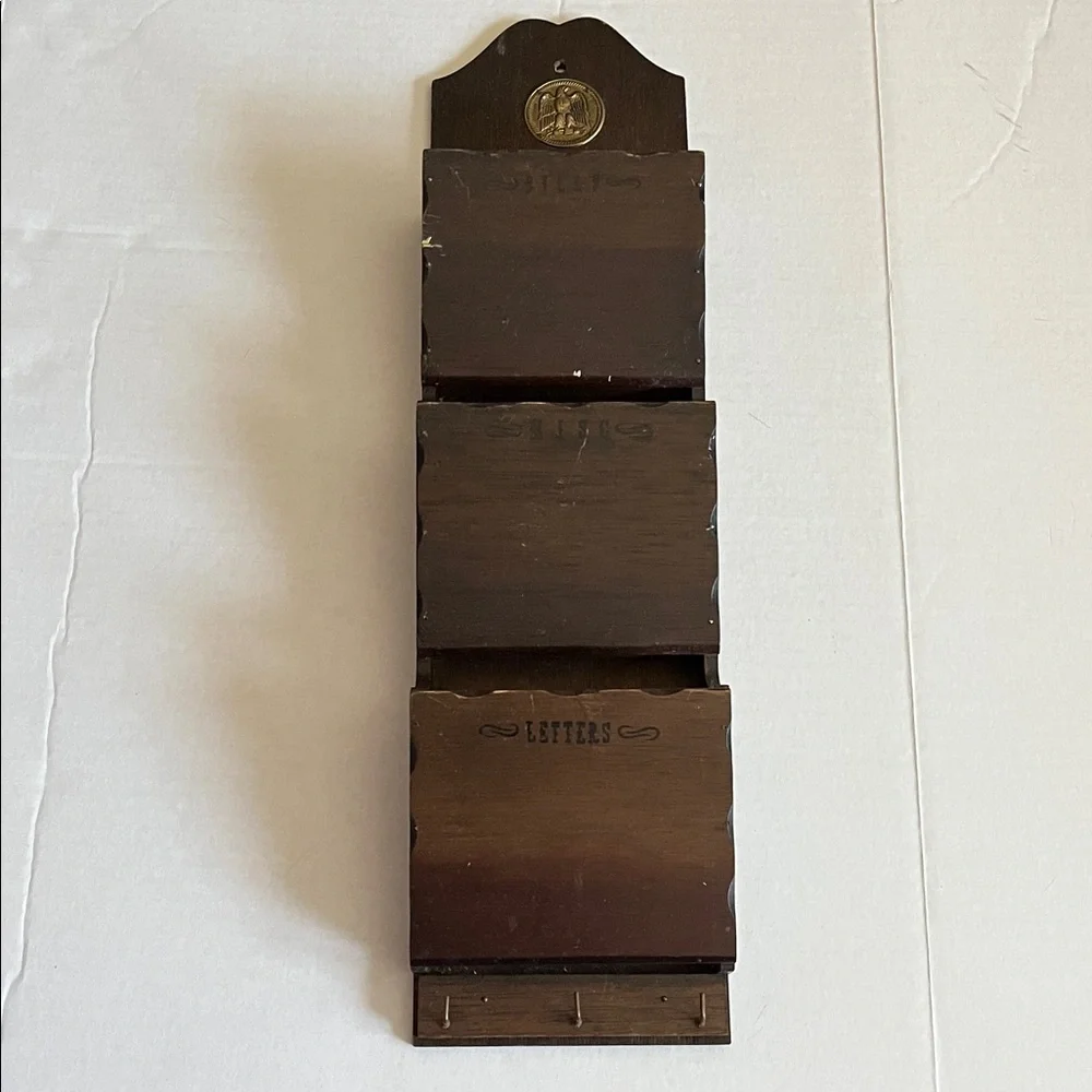 Vintage Wooden Wall Letter Holder